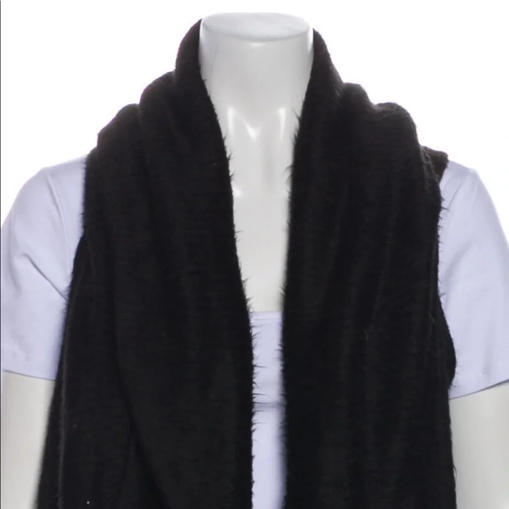 Alice + Olivia Black Open Sweater Vest XS